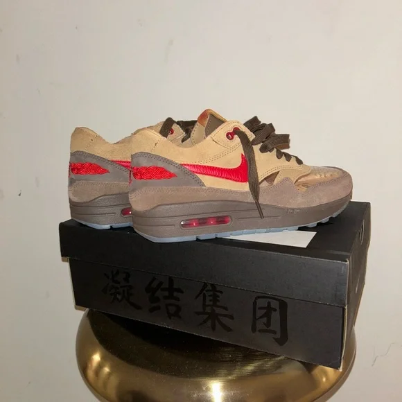 Nike Kids Brown and Red Sneakers